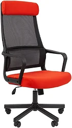 Кресло CHAIRMAN 590 (черный/красный)