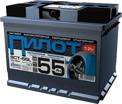 Электроисточник Пилот 6СТ-55LR (55Ah) Электроисточник Пилот 6СТ-55LR (55Ah)