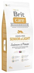 Brit (12 кг) Care Senior & Light Salmon & Potato