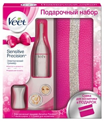 Veet Sensitive Precision для чувствительных участков тела с косметичкой