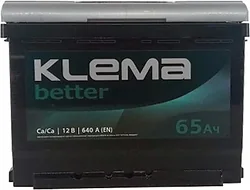 Автомобильный аккумулятор Klema Better 6CТ-65А(0) (65Ah) Автомобильный аккумулятор Klema Better 6CТ-65А(0) (65Ah)