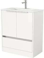 Тумба под умывальник Дабер 017 WeltWasser Deilbach 7517-70 Т17.7W.0.5Б (белый древесный/ручка белая)