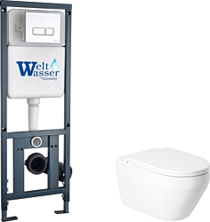 Унитаз Saniteco KW-9009W + Marberg 410 SE CR + Marberg 410