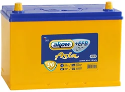 Автомобильный аккумулятор AKOM EFB R+ (90Ah)