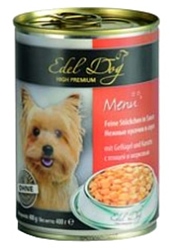 Edel Dog Птица и морковь (0.4 кг) 24 шт.