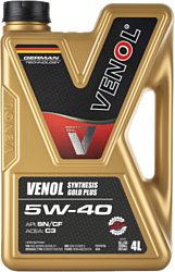 Venol Synthesis Gold Plus SN CF 5W-40 4л