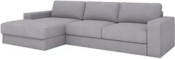 Угловой диван Rivalli Дискавери + оттоманка левая (Bravo Grey)