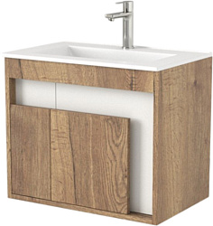 Тумба под умывальник Дабер 016 60 Т16.6.0.21 (дуб галифакс/белый)