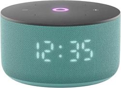 Портативная акустика Яндекс Станция Мини 3 с часами (бирюзовый)