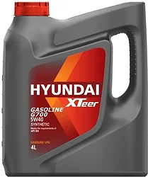 Моторное масло Hyundai Xteer Gasoline G700 5W-40 4л
