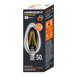 Horizont LED-F E14 C37 5W 4000К 