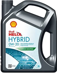 Моторное масло Shell Helix Hybrid 0W-20 5л