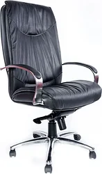 Кресло Деловая обстановка Шеф Хром XH кожа (черный) Кресло Деловая обстановка Шеф Хром XH кожа (черный)