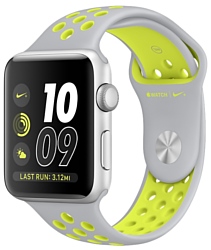 Apple Watch Nike+ 42mm Silver with Flat Silver/Volt Nike Band (MNYQ2)