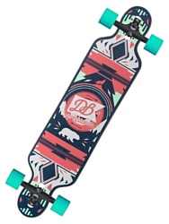 DB longboards Urban Native 40 Complete Red & Seafoam