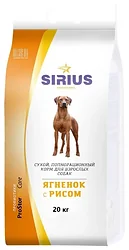 Sirius (20 кг) Ягненок с рисом для взрослых собак Sirius (20 кг) Ягненок с рисом для взрослых собак
