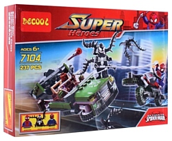 Jisi bricks (Decool) Super Heroes 7104 Человек-паук против Венома