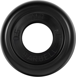 MB Barbell Стандарт 31 мм (1x0.5 кг, черный)