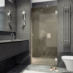 Душевая дверь MaybahGlass 195x90.5 MGD-526-4 (бронза матовая/хром глянцевый)