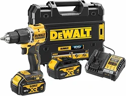 Дрель-шуруповерт DeWALT DCD100YM2T (с 2-мя АКБ, кейс)