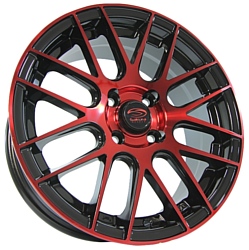 Sakura Wheels 3194 6.5x15/4x100 D73.1 ET35 Черный с красным