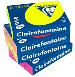 Clairefontaine Trophee пастель A4 80 г/кв.м 500 л (оранжевый/розовый)