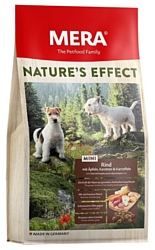 Mera (1 кг) Nature's Effect Mini с говядиной, яблоком, морковкой и картошкой для взрослых собак