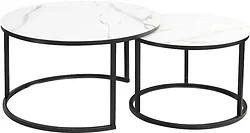 Журнальный столик Signal Atlanta C (мрамор/черный матовый)