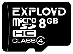 Exployd microSDHC (Class 4) 8GB [EX008GCSDHC4-W/A-AD]