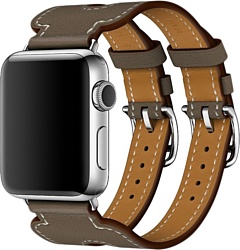 Apple Double Buckle Cuff Swift 38 мм Etoupe (MNHR2)