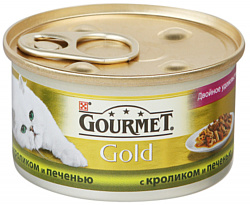 Gourmet Gold с кроликом и печенью 0.085 кг