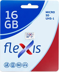 Карта памяти Flexis microSDHC 16GB Class 10 U1 FMSD016GU1