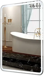 Зеркало Пекам  Marta 1 80x140 marta1-180x40s (с подсветкой, с сенсором на прикосновение)