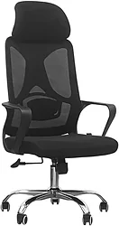 Кресло SitUp Bima black Chrome (сетка Black/ Black)