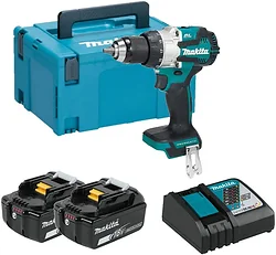 Дрель-шуруповерт Makita DHP489RTJ (с 2-мя АКБ, кейс) Дрель-шуруповерт Makita DHP489RTJ (с 2-мя АКБ, кейс)
