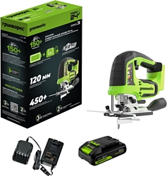 Лобзик Greenworks GD24JS 3601407CUA (с 1-им АКБ)