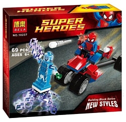 BELA Super Heroes 10237 Спайдер-Трайк против Электро