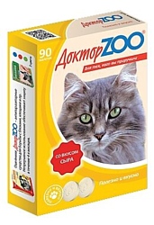 Доктор ZOO для кошек Со вкусом сыра и биотином