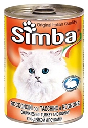 Simba Консервы Кусочки для кошек Индейка и почки (0.415 кг) 1 шт.