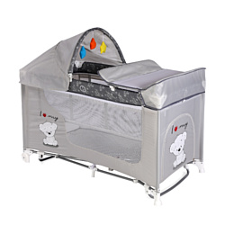 Манеж-кровать Lorelli Moonlight Rocker 2 Greys My Teddy