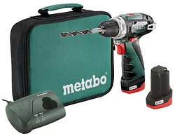 Дрель-шуруповерт Metabo PowerMaxx BS 10,8 В, 2.0 А·ч x2, сумка Дрель-шуруповерт Metabo PowerMaxx BS 10,8 В, 2.0 А·ч x2, сумка