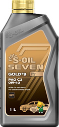 S-OIL Seven Gold #9 PAO C3 0W-40 1л