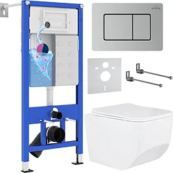 Унитаз Roxen Boro в комплекте с инсталляцией StounFix Dual Fresh 6 в 1 968433 (кнопка: сатин) Унитаз Roxen Boro в комплекте с инсталляцией StounFix Dual Fresh 6 в 1 968433 (кнопка: сатин)