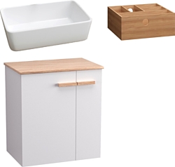 Тумба под умывальник Lauter Adri 59 + 21674A (белый глянец, с органайзером 23) Тумба под умывальник Lauter Adri 59 + 21674A (белый глянец, с органайзером 23)