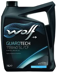 Моторное масло Wolf GuardTech 15W-40 SL/CF 4л