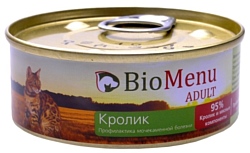 BioMenu Adult консервы для кошек с кроликом (0.1 кг) 1 шт.