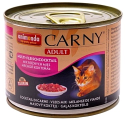 Animonda Carny Adult для кошек с мультимясным коктейлем (0.2 кг) 1 шт.