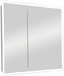 Шкаф-зеркало Континент  Reflex Led 80x80 (с датчиком движения)
