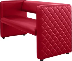 Прямой диван Brioli Джино двухместный 1.2м (L19/красный)