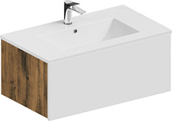 Тумба под умывальник ЗОВ  Кито 80 K80LA0MWM-OL80 (аттик/белый матовый)